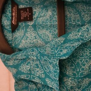 Blue Tiki Eddie Bower Button-Up Women's Top